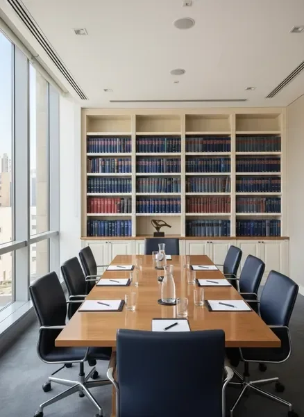 סביבת משרד עורכי דין מקצועית ומעוצבת